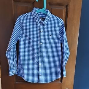 Vineyard Vines Kids Blue and White Checkered Shirt